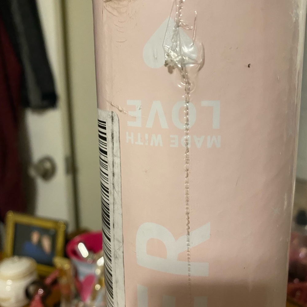 Pink Rose Gold pink glitter Beachwaver Iron